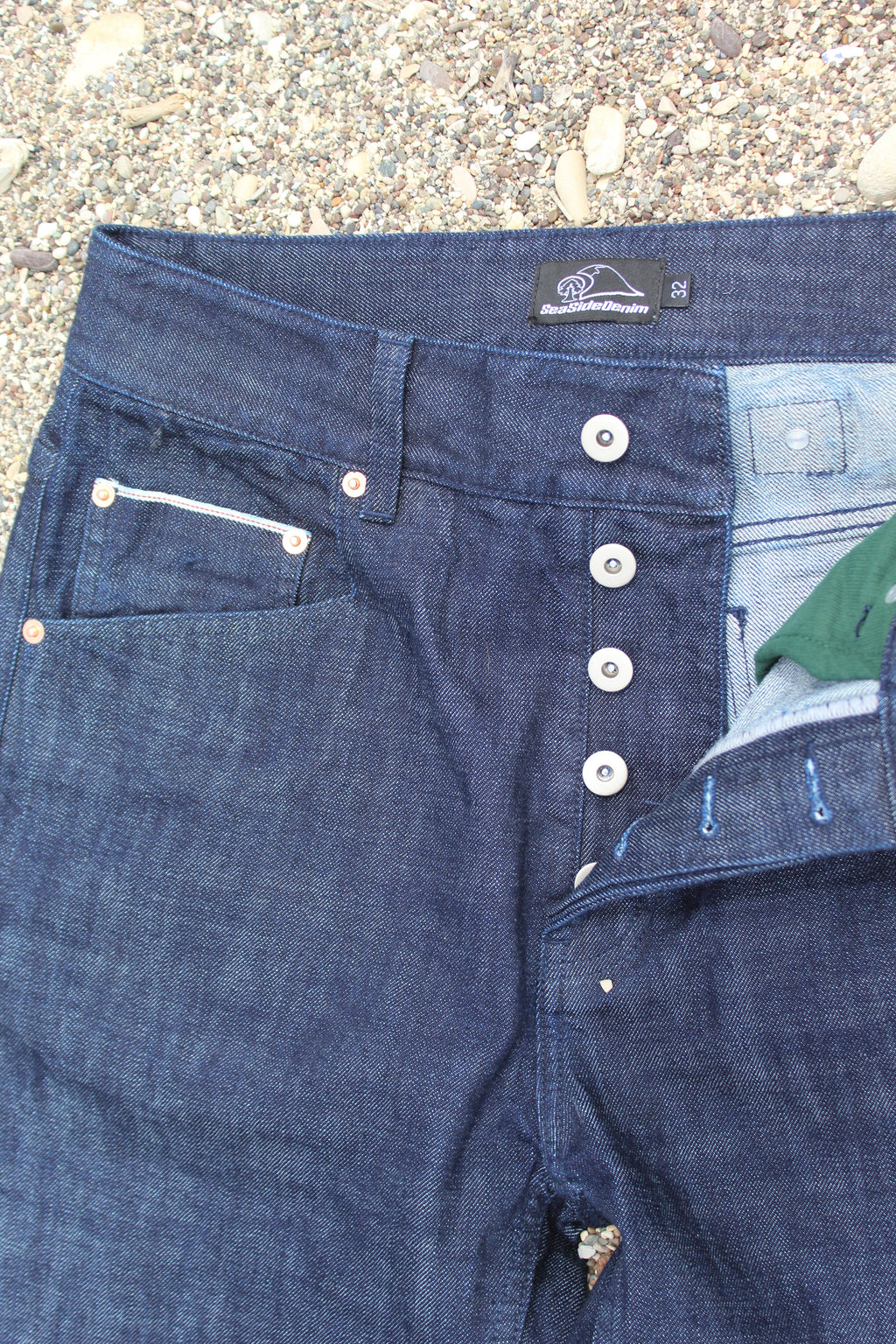 14oz Baggy Bootcut raw denim V1