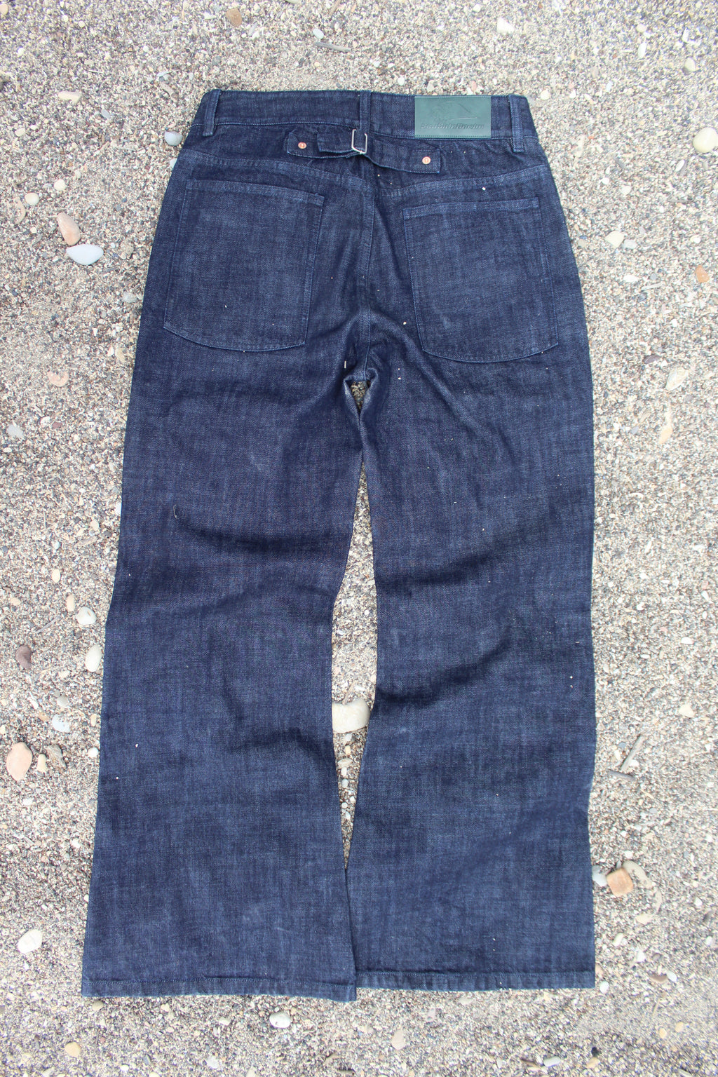 14oz Baggy Bootcut raw denim V1